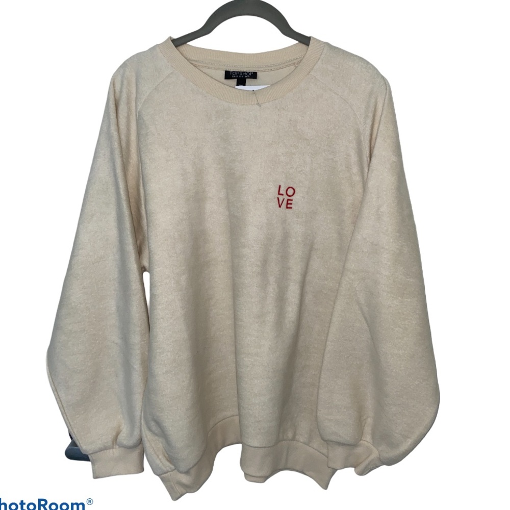 TOPSHOP Sweater Cream color size 6 New